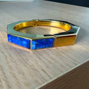 Vita Fede Bangle bracelet with Lapis Lazuli Chrysocolla